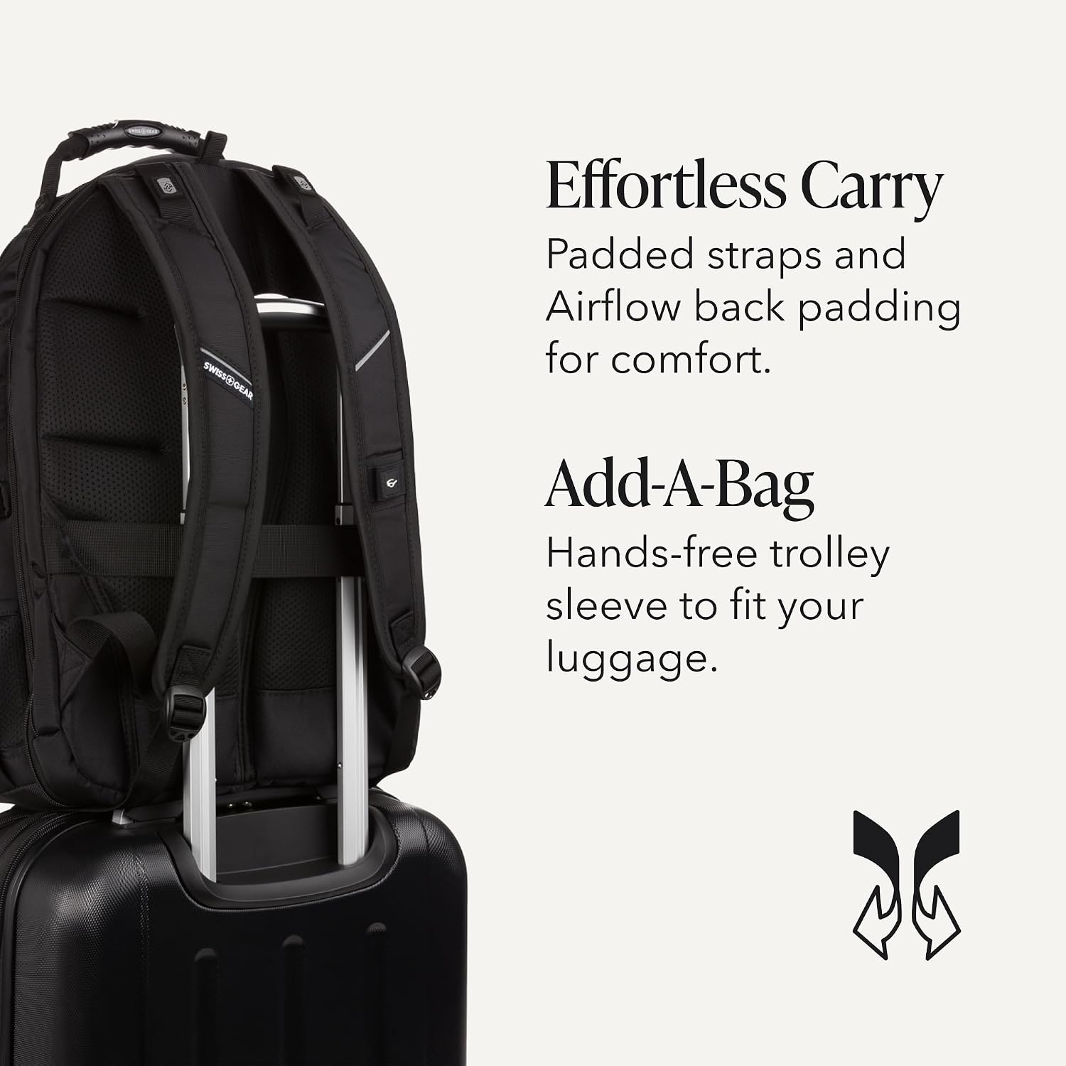 SwissGear 1900 ScanSmart Laptop Backpack, Fits Most 17-Inch Laptops, TSA-Friendly Lay-Flat Design, RFID Protection, and Tablet Pocket, Black/Black, 31L, 18.5-Inch - Image 7