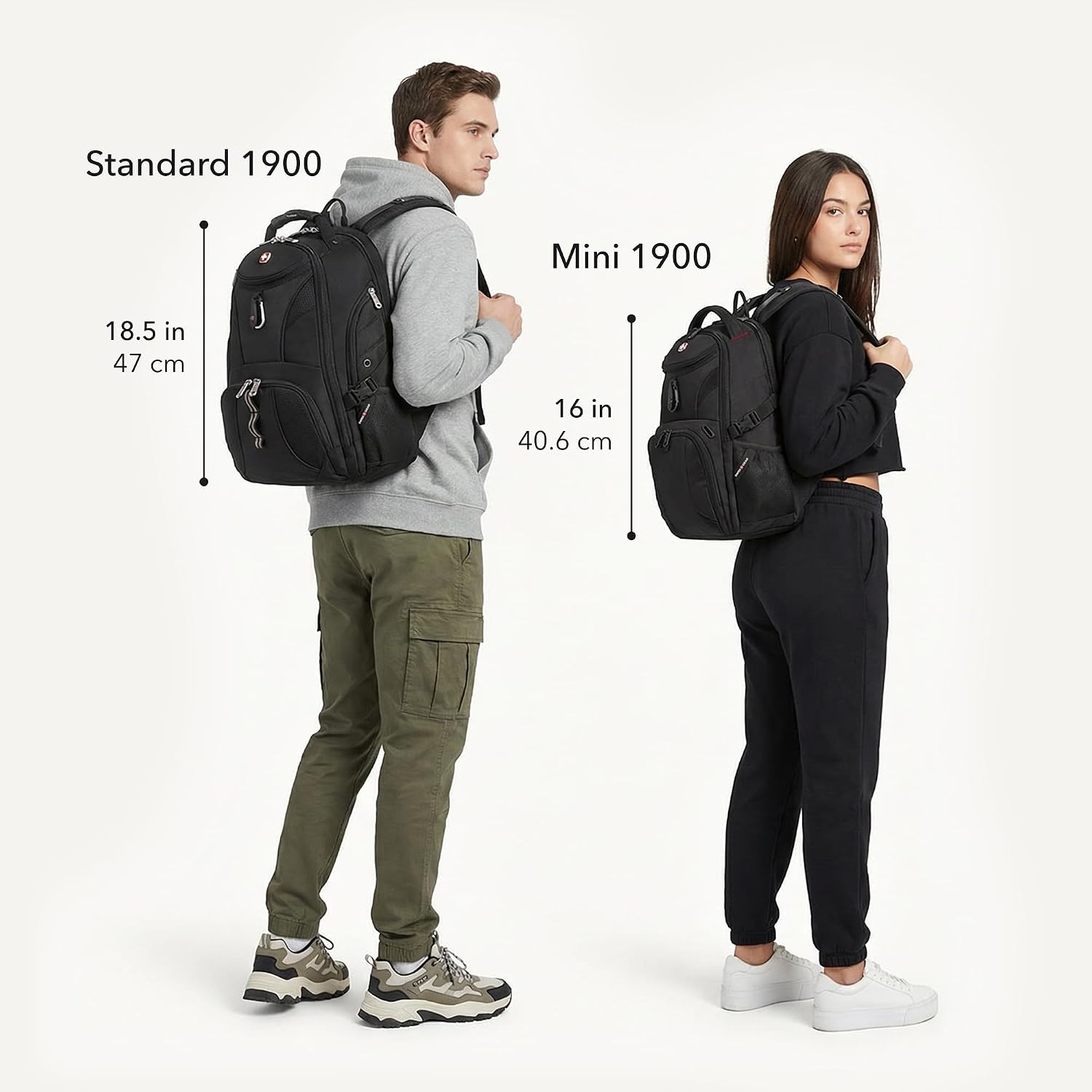 SwissGear 1900 ScanSmart Laptop Backpack, Fits Most 17-Inch Laptops, TSA-Friendly Lay-Flat Design, RFID Protection, and Tablet Pocket, Black/Black, 31L, 18.5-Inch - Image 8