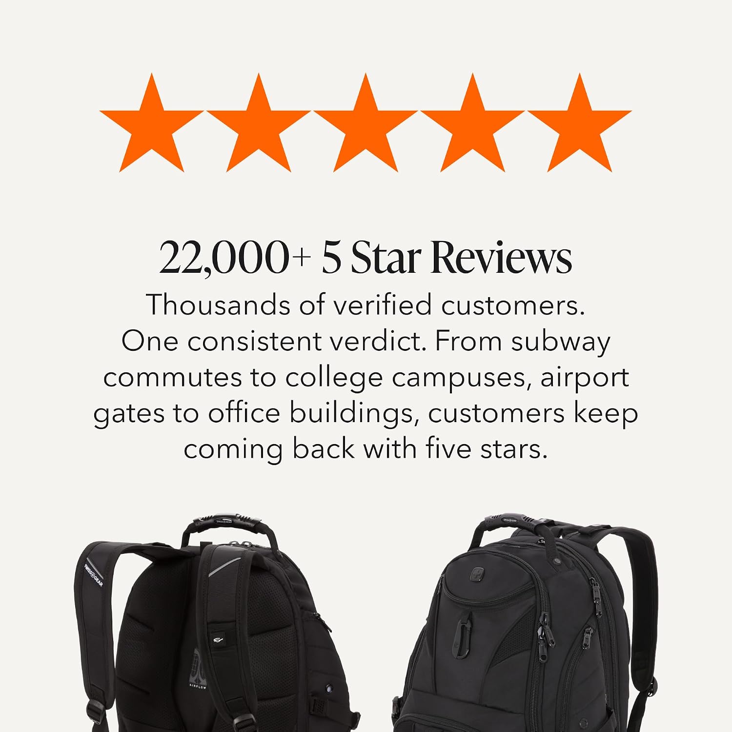 SwissGear 1900 ScanSmart Laptop Backpack, Fits Most 17-Inch Laptops, TSA-Friendly Lay-Flat Design, RFID Protection, and Tablet Pocket, Black/Black, 31L, 18.5-Inch - Image 9